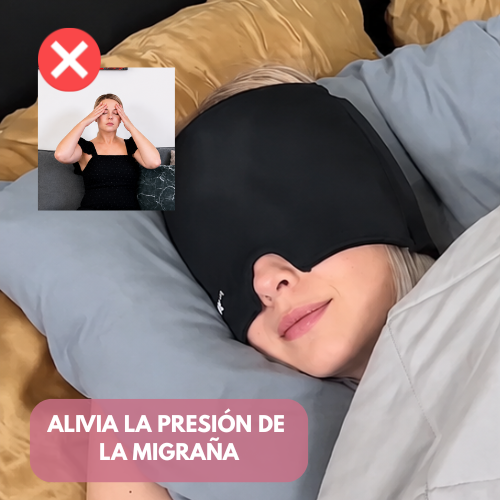 Máscara de alivio para migraña y tensión en la cabeza